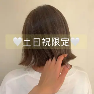 ショート 美髪矯正/シークレッ トハイライト🤍りさのヘアスタイル