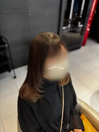 セミロング カラー 🤍たむら みなみ 銀座🤍のヘアスタイル