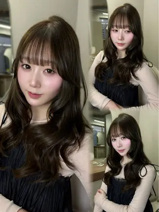 ロング 豊嶋 未来のヘアスタイル