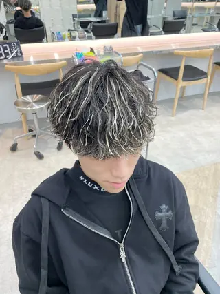 ショート パーマ メンズ SENTA✨メンズ パーマ✨fifth栄のヘアスタイル