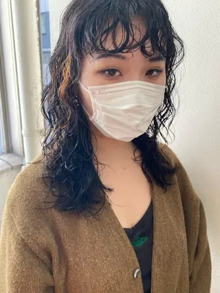 セミロング パーマ フレンチボブパーマ Yuukiのヘアスタイル