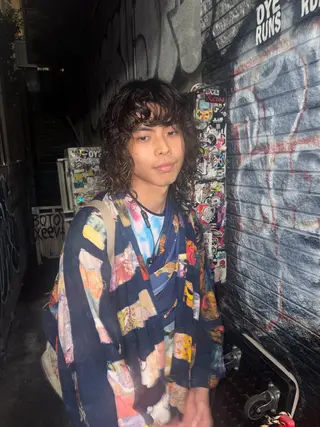 パーマ メンズ デザインカラー🌈 メイク💄ヒカリ🌟のヘアスタイル