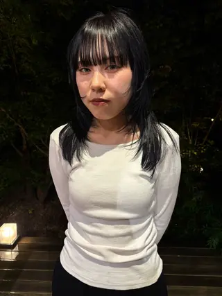 セミロング 柏葉 南斗のヘアスタイル