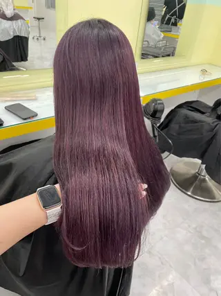 ロング 🍀yuria/ハイ トーン/ペールカラーのヘアスタイル