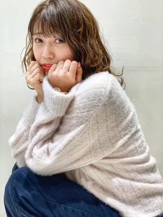 ミディアム エリア人気No.1 美容室Ash西船橋のヘアスタイル