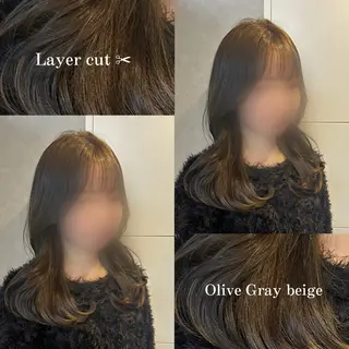 ミディアム レイヤー×透明感🫧 髪質改善🪞春菜💎のヘアスタイル