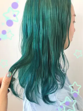 セミロング カラー 新宿駅近♡個室 ♡関口三都季🌜のヘアスタイル