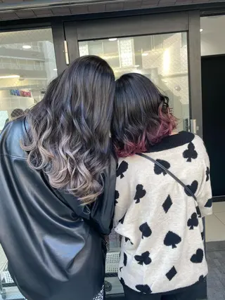 ロング カラー レイヤーカット 赤み消し　店長/大和のヘアスタイル