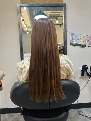 ロング カラー 🦢レディースモデル 募集中🫧関瑠奈🩰のヘアスタイル