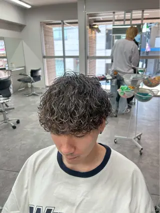 ショート パーマ 海外風パーマ カラー特化園田　楓莉のヘアスタイル
