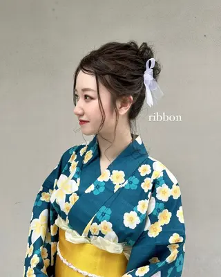 ヘアアレンジ monaヘアアレンジ 🎀/お呼ばれのヘアスタイル