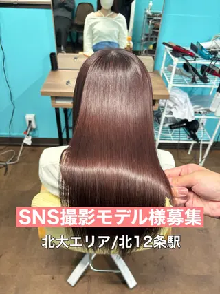 ロング 縮毛矯正/髪質改善 島　広大のヘアスタイル