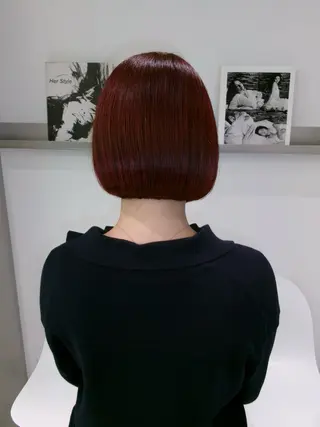 セミロング カラー ハイトーン/個性派 レイヤーmiyu🪽のヘアスタイル