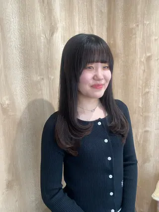 セミロング 王道かわいい🤍ベー ジュカラー＊里々花＊のヘアスタイル