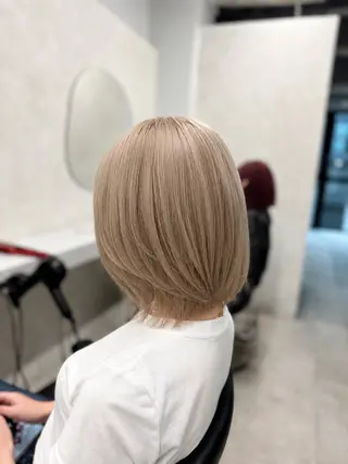 ショート ピンク/グレージュ 髪質改善SOMAのヘアスタイル