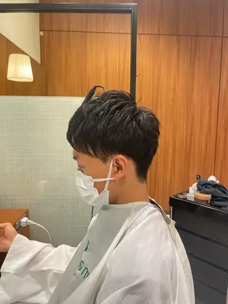 ショート メンズ 髙田 千華 髪質改善ストレートのヘアスタイル