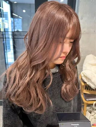 セミロング ︎🤎W color MIYU‎🤎のヘアスタイル