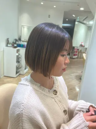 ショート 透明感🌿縮毛矯正 🫧真生のヘアスタイル