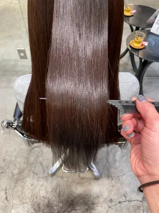 ロング カラー パーマ ヘアアレンジ くびれレイヤー/艶 カラー　MADOKAのヘアスタイル