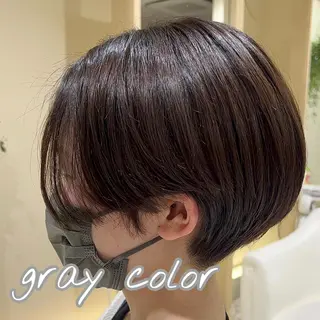 ショート カラー パーマ/髪質改善 【榎本千夏】のヘアスタイル