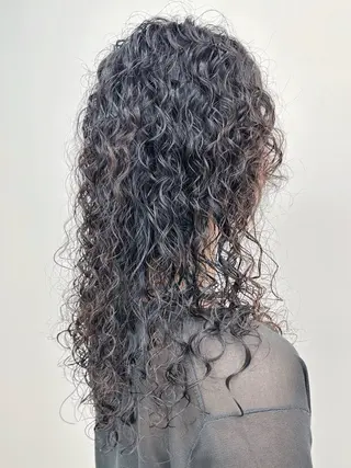 セミロング パーマ ボブ/ゆるふわ ボブパーマ/とういのヘアスタイル