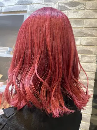 ミディアム カラー art-Lago 宮司のヘアスタイル