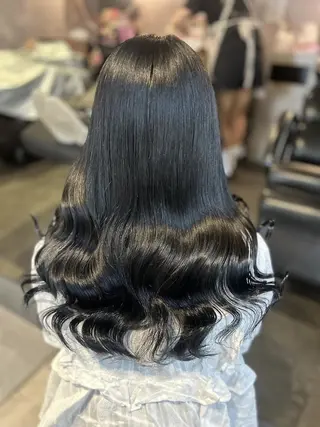 ロング カラー 🎀🎶はがりな ワンカラー💝のヘアスタイル
