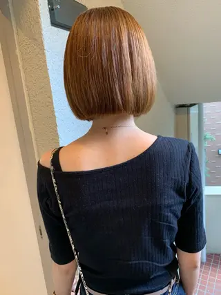 ミディアム カラー yadori tomoyoのヘアスタイル