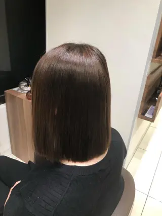 ミディアム パーマ 縮毛矯正/髪質改善 予約はリクエストからのヘアスタイル