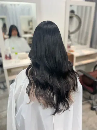 ロング カラー 韓国ヘア🤍髪質改善 🇰🇷AKANEのヘアスタイル
