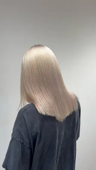 カラー ✨佐野ハイトーン/ 韓国ヘア💫上岡蓮のヘアスタイル