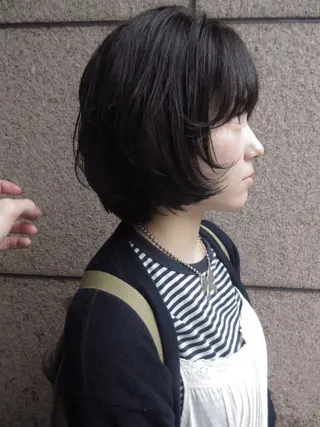 ミディアム カラー 赤み消しカラー/ ミントカラー/トモキのヘアスタイル