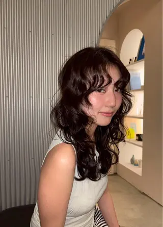ロング カラー SEE.カシワバラ リコのヘアスタイル