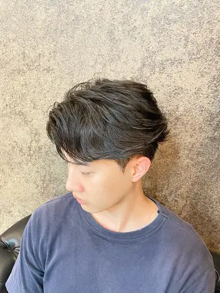 ショート パーマ メンズ メンズパーマ特化 カバヤマ　リョウのヘアスタイル