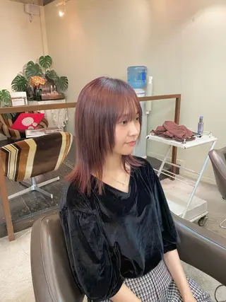 ミディアム カラー ウチダ ユウヤのヘアスタイル