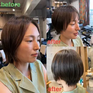 ショート カラー ヘアアレンジ 🍀Ryosuke 🍀のヘアスタイル