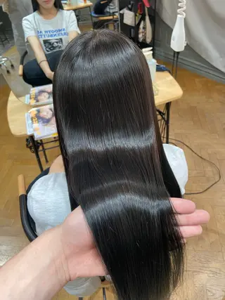 ロング パーマ 地毛風縮毛矯正 /ニュアンス/はるたのヘアスタイル
