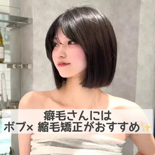 ショート パーマ 縮毛矯正/艶髪/ 透明感カラー/たくまのヘアスタイル