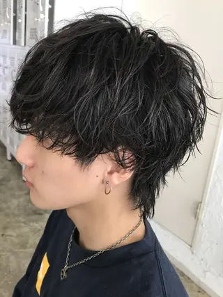 ショート パーマ メンズ SENTA✨メンズ パーマ✨fifth栄のヘアスタイル