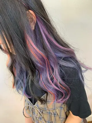 ロング カラー Shiho お洒落な エクステ♡ハイトーンのヘアスタイル