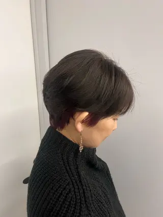 ショート カラー koikiナチュラル オリーブカラー🦙のヘアスタイル