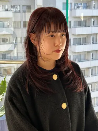 ミディアム カラー ナチュラル大人っぽい スタイル MAORIのヘアスタイル