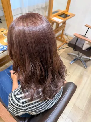 ミディアム カラー RENA|透明感 カラー×癒しスパのヘアスタイル