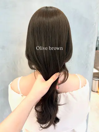 セミロング カラー 顔周りレイヤーカット /髪質改善/ゆう🤍のヘアスタイル