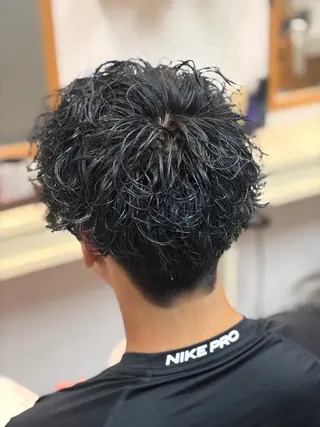 パーマ メンズ メンズ特化/パーマ/ フェードWATARUのヘアスタイル