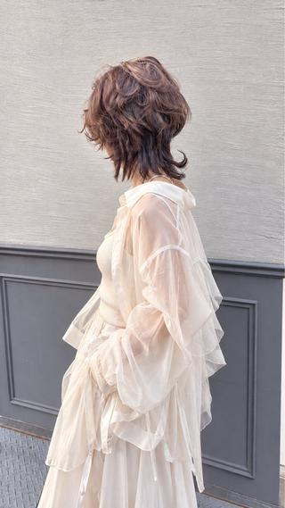ミディアム カラー 広島レイヤー🌈 legare山村のヘアスタイル