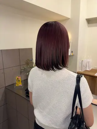 ミディアム カラー natsuki /HUIのヘアスタイル