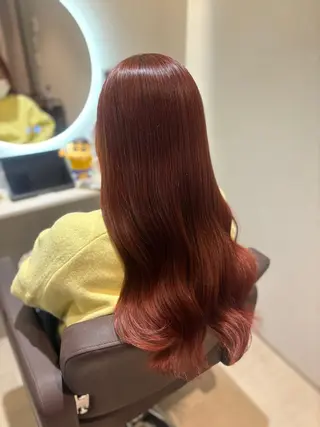 ロング カラー 髪質改善カラー ベージュ🤎YUMEのヘアスタイル