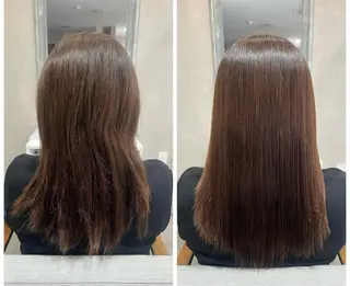 セミロング 森 愛友のヘアスタイル