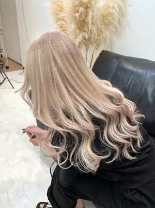 ロング カラー ANKH CROSS 🦋mako🦋のヘアスタイル